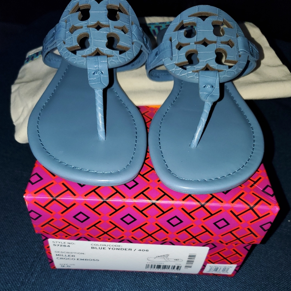 Blue Tory Burch Miller Sandals